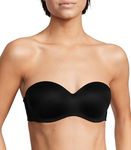 Victoria's Secret Body by Victoria Lightly Lined Strapless T Shirt Bra, Bras for Women, Black, 32DD