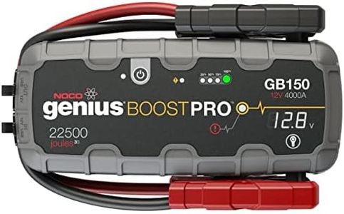 NOCO Boost Pro GB150 3000A UltraSafe Car Battery Jump Starter, 12V Battery Pack, Battery Booster, Jump Box, Portable Charger and Jumper Cables for 9.0L Gasoline and 7.0L Diesel Engines