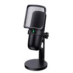 PC Microphone, ArctisX USB Condenser Computer Microphone for PC Laptop and Mac, Anti-Plosive Noise Shield, Tactile Mute, Cardioid Polar Pattern, Recording Mic for Streaming Gaming Podcasts, Plug&Play