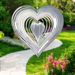 Wind Spinners Love Heart Stainless 
