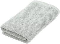 Light Grey Hand Towel - 100% Cotton 26x16 Towel - Absorbent, Quick-Drying, Durable Hand Towels for Bathroom Decor - Low-Twist, Two-Ply Fibers (Light Grey)