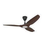 Big A Fans – Haiku L, Smart Ceiling Fan – Energy Efficient Cooling for Home, Bedroom, Office, Living Space, and More – 16 Lighting Settings with 7 Speed Settings – 52” - Cocoa/Black