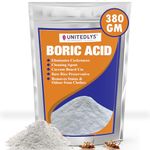 Unitedlys Multi-Purpose Boric Acid Powder for Cockroaches 380 Grams with Spoon | 100% Pure Cockroach Killer Powder | Exceptional Boric Powder for Carrom | Boric Acid Powder for Rice Preservation