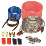 6 Gauge Car Audio Wiring Kit Amplifier Installation Wiring Kit with Fuse for Car Truck Stereo Subwoofer and DIY Hobbyist