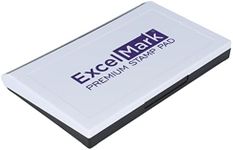 ExcelMark Rubber Stamp Ink Pad Extra Large 4-1/4" by 7-1/4” (Purple)