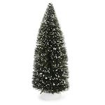 Darice 2513-353 Green Sisal Tree with Frost on White Wood Base, 10 by 3.5-Inch