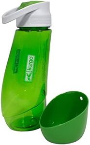 Kurgo Gourd (TM) Travel Dog Water Bottle & Dog Water Dispenser, Grass Green 4x3.5x9.5 Inch (Pack of 1)