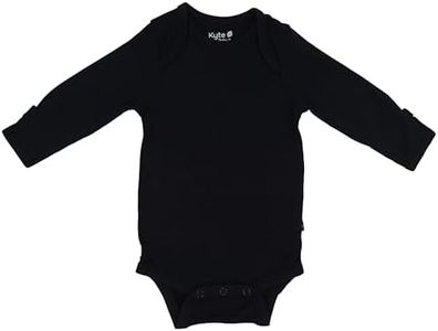 KYTE BABY Unisex Long Sleeve Bodysuit, Rayon Made From Bamboo (12-18 Months, Midnight)