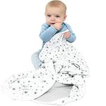 Baby Blanket from Woolino, 4 Season Stroller Merino Wool Blanket, Silky Soft & Machine Washable, 40” x 31.5”, Stars
