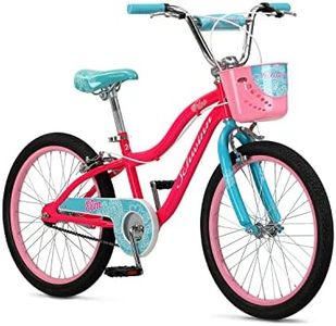 Schwinn Koen & Elm BMX Style Kids Bike in 20-Inch Wheels, Basket, Chain Guard & Kickstand Included, for Boys & Girls Age 7-13 Year Old, No Training Wheels, Pink