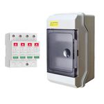 AC SPD 3 Phase 4 Pole 320V, Surge Protection Device AC SPD Type 2 (SPD With MCB Box)