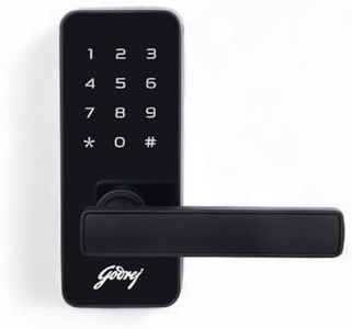 Godrej Smart Lock I Catus Touch I Digital Lock for Main and Internal Wooden Door I 2 in 1 Access I Pin Access I Mechanical Key I Black Finish I 3 Years Warranty | Free Installation