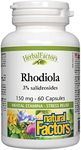 Natural Factors - Rhodiola, Herbal Factors®, 60 Capsules