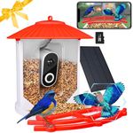 Tinllaans Smart Brid Feeder with Camera,Bird Watching Camera for Outside,Birdhouse with Camera,