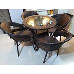 Indiid Homes D-12|Indoor |Outdoor |Living Room| Balcony| Garden| Chair Table Set 4+1 (4 Chair + 1 Table)| Furniture Set|