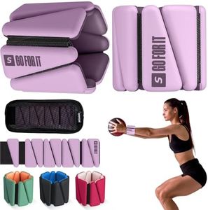 SPORTBIT Wrist Weights for Women - Pair of 1lb Platinum-Cured Silicone Wrist and Ankle Weights, Adjustable, Durable, Non-Slip Design, Ideal for Strength Training, Yoga, Running and Home Activities