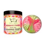 Mermaid Charm Whipped Soap | Luxurious Kaolin Clay Body Wash | Shower Fluff | Shaving Foam | Shower Cream | Bubble Bath | Mix of Fruity & Floral Scented Soap | Shower Whip | Marmaid Soap