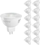 Linkind MR16 LED Bulb Dimmable, GU5.3 Bi-Pin Base MR16 LED Bulbs, 6.5W (70W Equivalent) 5000K Daylight 640lm MR16 LED 40 Degree Beam Angle for Spot Lights, Recessed, Tracking Lights, 12V, 12 Packs