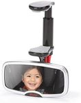 Diono See Me Too Rear View Baby Mirror for Car, Fully Adjustable with Wide Crystal Clear View, Shatterproof, Crash Tested