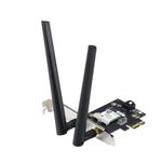 ASUS AX1800 PCIe WiFi Adapter (PCE-AX1800) - WiFi 6, Bluetooth 5.2, Ultra-Low Latency Wireless, 2 External Antenna, Supporting Total Data Rate up to 1800Mbps, WPA3 Network Security, OFDMA and MU-MIMO