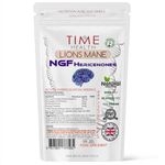 Lions Mane NGF - High Strength - Vegan - No Fillers, Binders or Flow Agents - Pullulan Capsules (120 Capsule Pouch)