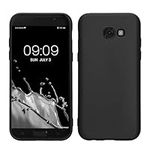 kwmobile Case Compatible with Samsung Galaxy A5 (2017) Case - Soft Slim Protective TPU Silicone Cover - Black Matte