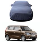 HEDWING® 100% Fully Waterproof Car Body Cover Comfortable with Maruti Suzuki Wagon R VXI BS BS6 All Variants Indoor/Outdoor Full Body Protection Cover 6X6[Colour-Gray