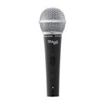 Stagg SDM50 Professional Cardioid Dynamic Microphone, Spherical Mesh Grille / Pop Filter, 3-Pin XLR Connection, Vocal and Instrumental Microphone