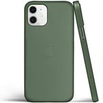 totallee Thin iPhone 12 Case, Thinnest Cover Ultra Slim Minimal - for Apple iPhone 12 (2020) (Green)