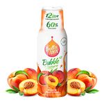 FruttaMax - Fruit Syrup Concentrate | Less Sugar | with 60% Fruit Content | Suitable for soda Machine 500ml (Peach)