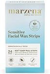 Marzena Sensitive Facial Wax Strips, 24 Pack