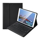 Lively Life Bluetooth Keyboard Case with Touchpad for iPad 10.2 9th 2021/8th 2020/7th Generation 2019, iPad Air 3 2019, iPad Pro 10.5 2017, Built-in Pen Holder, Detachable Wireless Keyboard - Black