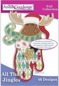 Anita Goodesign ~ All That Jingles ~ Embroidery Designs CD