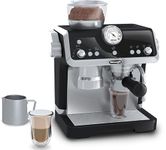 Casdon De'Longhi Toys. Barista Coffee Machine. Toy Kitchen Playset for Kids with Moving Parts, Realistic Sounds and Magic Coffee Reveal. For Children Aged 3+, Silver