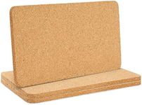 Juvale 3 Pack Rectangle Cork Trivets for Hot Dishes - Cork Placemats, Pads for Kitchen Counter, Pots, Table, Pans, Plates, Planters, DIY Crafts (12.5x6.6 in)