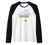 Roller Coaster Mode Roller Coaster Fan Raglan Baseball Tee