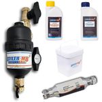 Boiler-m8 Defender-2 22mm Magnetic Boiler Filter Central Heating Inhibitor and Cleaner Concentrate Pack Fluid Prevents Corrosion and Lime Scale Improves Heating Efficiency