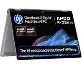 HP OmniBook X Flip NGAI 14" Laptop | CoPilot+ PC | AMD Ryzen AI 5 340 Processor | 16GB RAM | 512GB SSD | AMD Radeon 840M Graphics | 2K Touchscreen | Up to 19.5 Hrs Battery | Windows 11 | 14-fk0004sa