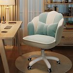 XUEGW Office Chair Cute Petal Desk Chair, Modern Fabric Home Butterfly Chairs Height Adjustable Chair Makeup Chairs Computer Chairs