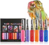 MKNZOME 6 Colors Hair Chalk Comb, Temporary Hair Color for Girls Kids Women Gifts for Girls and Boys Age 4 5 6 7 8 9 10+ for Halloween Christmas Makeup Birthday Party, Washable