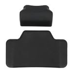 Joyzan Motorcycle Backrest, Universal Motorbike Back Pad Cushion Luggage Bags Rack Backrest Tail Box Trunk Saddlebag Passenger Mat Rear Case Replacement Accessory Supplies for Most Models, Black