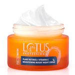 Lotus Professional Retemin Plant Retinol & Vitamin C Brightening Boost Night Cream, Whitening & Anti-Ageing, Moisturising, Pigmentation, Paraben Free, 50g