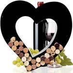 will's Wine Cork Holder - Metal Monogram Letter (Heart)