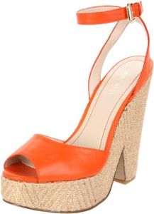 Nine West Women's Troischic Sandal,Light Orange,8 M US