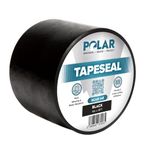 Polar Premium Black Tapeseal - 4'' x 5ft - Instant Waterproof Seal - Interior & Exterior - Ideal for Doors, Windows, Roofs, Gutters & Pipes - Adhesive & Flexible Leak Repair Tape