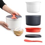 Gachiwar Microwave Rice Cooker, 2L Microwave Steamer with Filter Microwave Pasta Cooker Suitable for Microwave Cooking Home Office Use