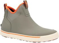 Rocky Men's Rocky Dry-strike Waterproof Gray & Orange Deck Rain Boot, Charcoal Grey Orange, 7 UK