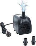 Lvpradior Submersible Pump, 10w Ultra Quiet Water Pump Small Submersible Pump For Fish Tank, 600L/H Pond,Aquarium, Fountain, Statuary, Hydroponics