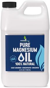 Pure Magnesium Oil Spray 64oz - Topical Magnesium Spray Extra Strength - 100% Organic Magnesium Oil - Magnesium Spray for Feet - Magnesium Body Spray - Made in USA