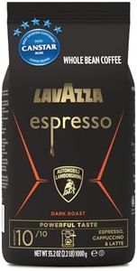 Lavazza, Espresso for Automobili Lamborghini, Coffee Beans, Ideal for Espresso Coffee Machines, with Aromatic Notes of Chocolate and Cocoa, Arabica and Robusta, Intensity 10/10, Dark Roasting, 1 kg